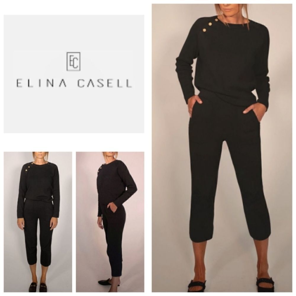 Elina Casell Ella Longsleeve Top and Pants 2-piece Lounge Set